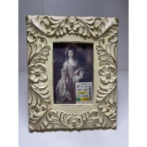 Ornate 4x6 Picture Frame Flowers Heavy 3D Raised